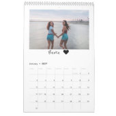 2021モダンカスタム最高の写真友 カレンダー (1月 2027)