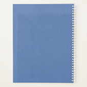 2021モダン青エレガントい名パーソナライズされた前 プランナー手帳 (裏面)