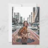 2021モダン, 2021,バラ金ゴールド卒業発表 招待状 (正面)