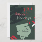 2021ロナパンデミックビンゴおもしろいフラットクリスマスカード シーズンカード (裏面)