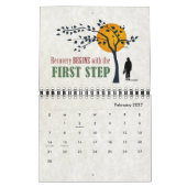 2021一度のインスピレーション回復引用文 カレンダー (2月 2027)