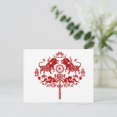 2021中国の年おめでとう ポストカード (スタンド正面)