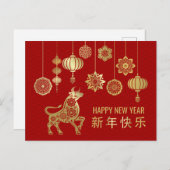 2021中国の年の〔占星術の〕十二宮図年 シーズンポストカード (正面/裏面)