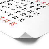 2021写真お気に入りのカレンダーカスタムポスター ポスター (角)