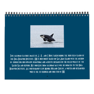 2021南のレジデント・キラー・ホエールカレンダー カレンダー