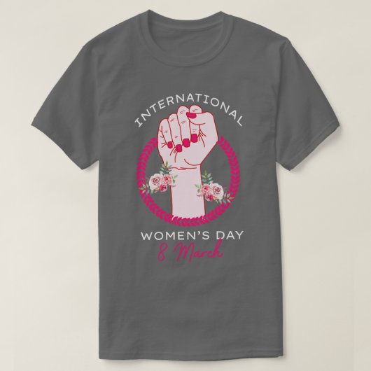 2021国際的年の女性の日ギフト8月Wom Tシャツ (デザイン正面)