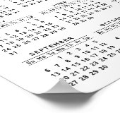 2021家族パーソナライズされた写真カレンダー ポスター (角)