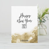 2021年おめでとう |フェスティバル金ゴールド抽象芸術 シーズンカード (スタンド正面)