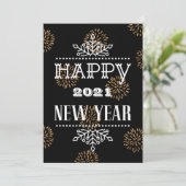 2021年おめでとう |企業の業務モダン シーズンカード (スタンド正面)
