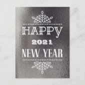 2021年おめでとう |企業の業務モダン シーズンポストカード (正面)