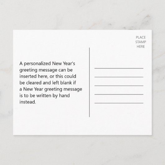 2021年おめでとう!+名前パーソナライズされたはがき ポストカード (裏面)