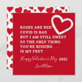 2021年おもしろいのバレンタインのコービデ詩 シーズンカード (正面/裏面)
