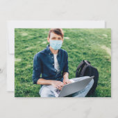 2021年おもしろいの写真卒業のクラスの平和 案内状 (裏面)