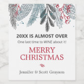 2021年おもしろいは緑の名前の祝日を間近に過ぎる ワインラベル (シングルラベル)