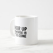 2021年おもしろいは～に向けて一段と元気を来出す コーヒーマグカップ (正面左)