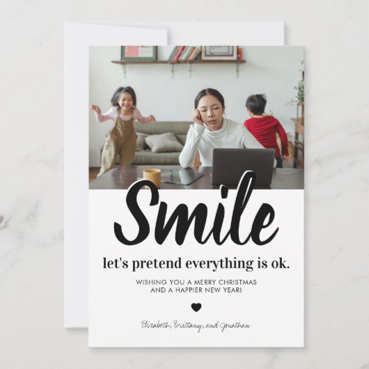 2021年おもしろいクリスマス シーズンカード (正面)