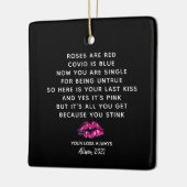 2021年おもしろいボーイフレンド離脱詩バレンタインデー セラミックオーナメント (左)