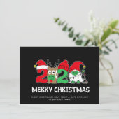 2021年おもしろいメリークリスマスの検疫挨拶 シーズンカード (スタンド正面)