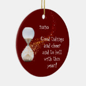 2021年おもしろい初引用文砂時計 セラミックオーナメント (右)