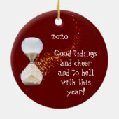 2021年おもしろい初引用文砂時計 セラミックオーナメント (裏面)