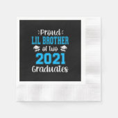 2021年おもしろい卒のLil Brother 縁ありカクテルナプキン (正面)