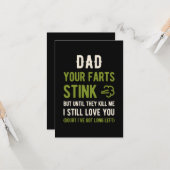 2021年おもしろい父の日 カード (正面/裏面インサイチュ)