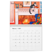2021年おもしろい猫アート2021カレンダー カレンダー (2月 2027)
