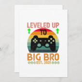 2021年お兄さんレベルアップ ゲーマーギフト 案内状 (正面/裏面)