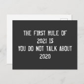 2021年お正月の新型コロナの鉄則は ポストカード (正面/裏面)