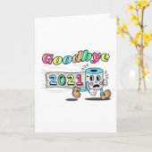 2021年さようなら トイレットペーパーの芯 カード (黄色い花)