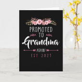 2021年におばあちゃんがまたプレゼント カード (黄色い花)