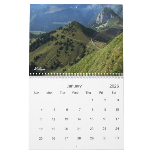 2021年にスイのまわりにスを旅しよう カレンダー (1月 2026)