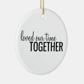 2021年に一緒に時間を愛パーソナライズされたし セラミックオーナメント (右)