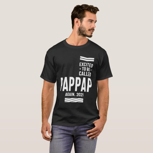 2021年に再びPapPapと呼ばれるように興奮したMens Tシャツ (正面フル)