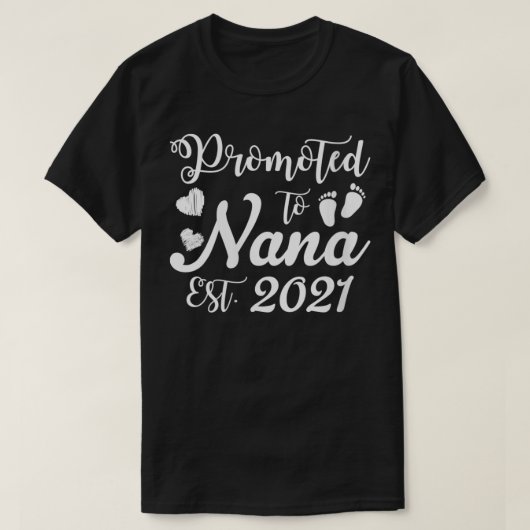 2021年にNanaおばあちゃんに昇進した女性VNeck1 Tシャツ (デザイン正面)