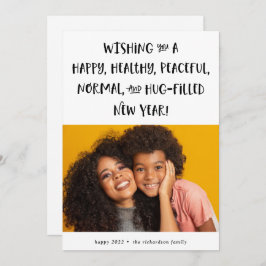 2021年のお願い|フォトブラック文字おめでとう シーズンカード