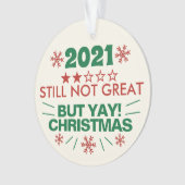2021年のイェイ・クリス素晴らしマスがまおもしろいだ見直されない オーナメント (正面)