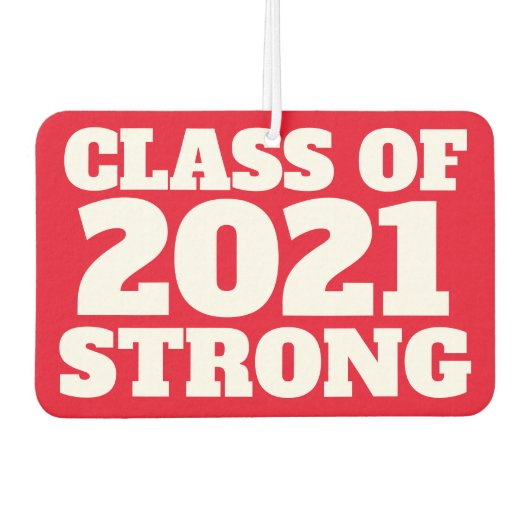 2021年のクラスの強い赤はっきりしたのシニア カーエアーフレッシュナー (正面)