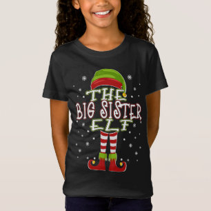 2021年のクリスマスに合うビッグシスター小妖精や小人ファミリー Tシャツ