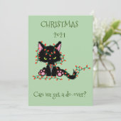 2021年のクリスマスをもう1度!怒ったキティ猫の再スタート シーズンカード (スタンド正面)