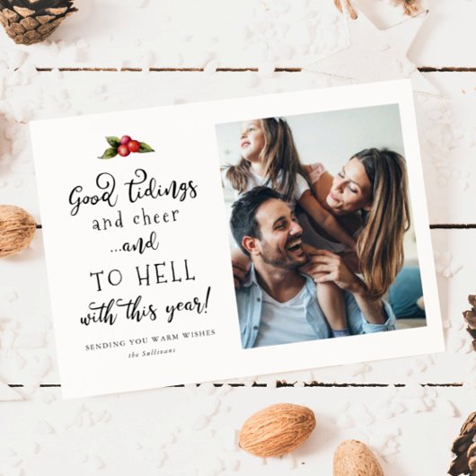 2021年のクリスマスフォトおもしろいで地獄へ シーズンカード