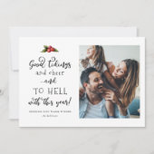 2021年のクリスマスフォトおもしろいで地獄へ シーズンカード (正面)