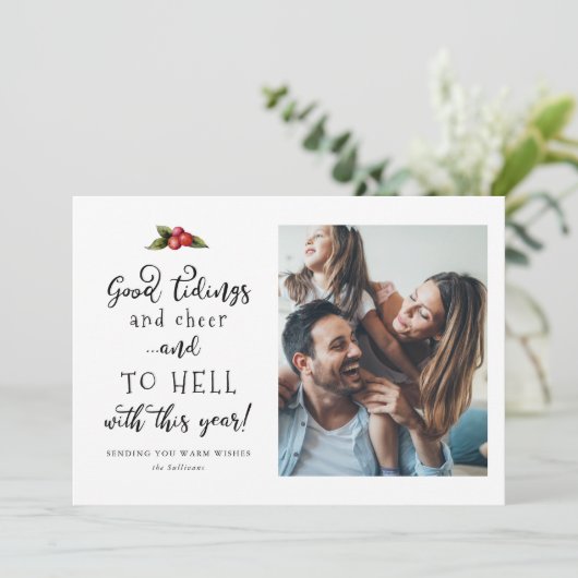 2021年のクリスマスフォトおもしろいで地獄へ シーズンカード (スタンド正面)