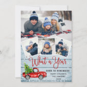 2021年のクリスマスレッドファームトラック4枚の写真  シーズンカード (正面)