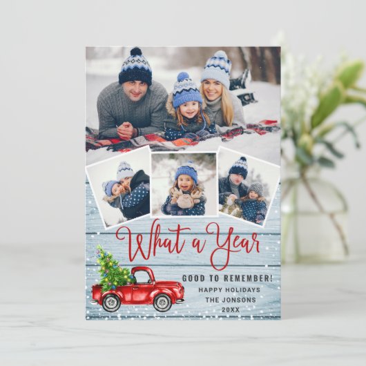 2021年のクリスマスレッドファームトラック4枚の写真  シーズンカード (スタンド正面)