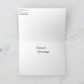 2021年のクリスマス・ノワール 絵 カード (内部)