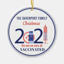 2021年のクリパーソナライズされたスマス セラミックオーナメント