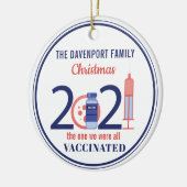 2021年のクリパーソナライズされたスマス セラミックオーナメント (左)