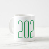 2021年のシニア・グリーン・コーヒー・マグクラス卒業 コーヒーマグカップ (正面左)