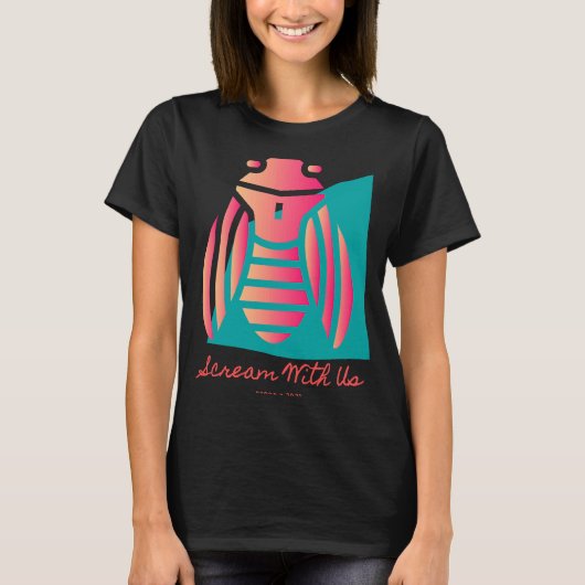 2021年のバグでCicadas Brood X Scream Tシャツ (正面)